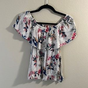 AE floral off the shoulder top